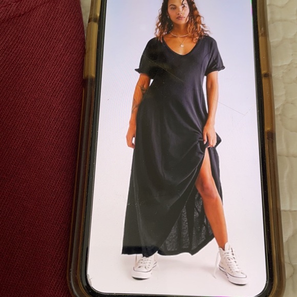 Long oversized free people maxi dress - Picture 3 of 5